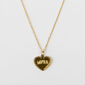 The Peach Fuzz I Heart Women Necklace 