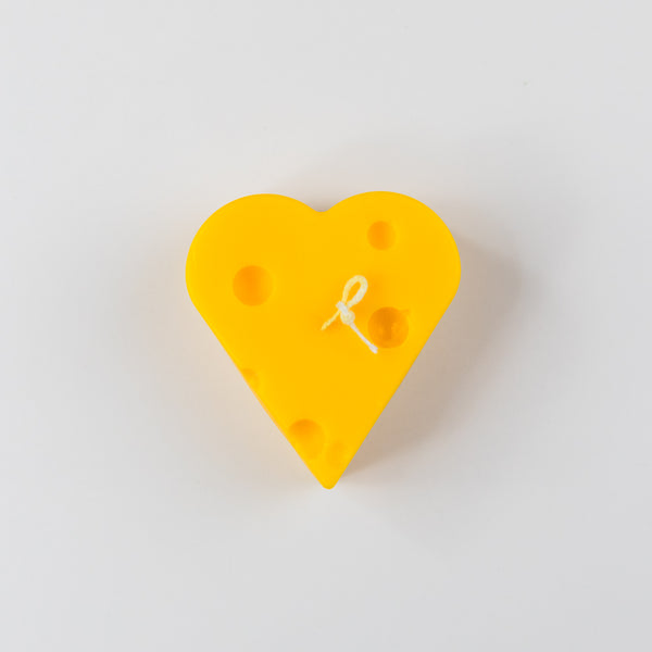 Quesitos De Amor Heart Shaped Cheese Candle by The Wednesday Company