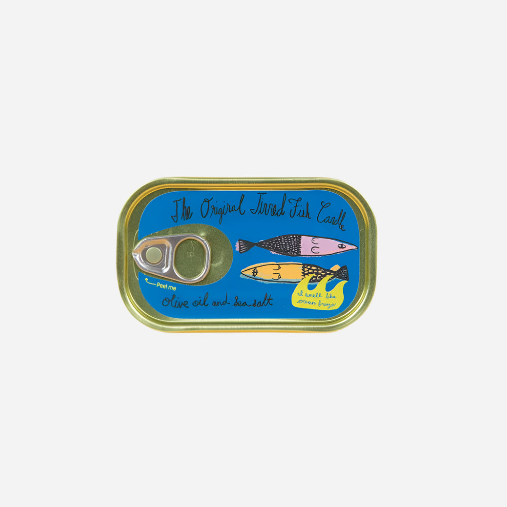 Tinned Candles The Original Tinned Fish Candles Olive Oil and Sea Salt