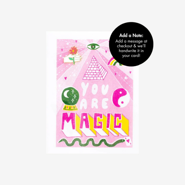 You Are Magic Lapel Pin Card