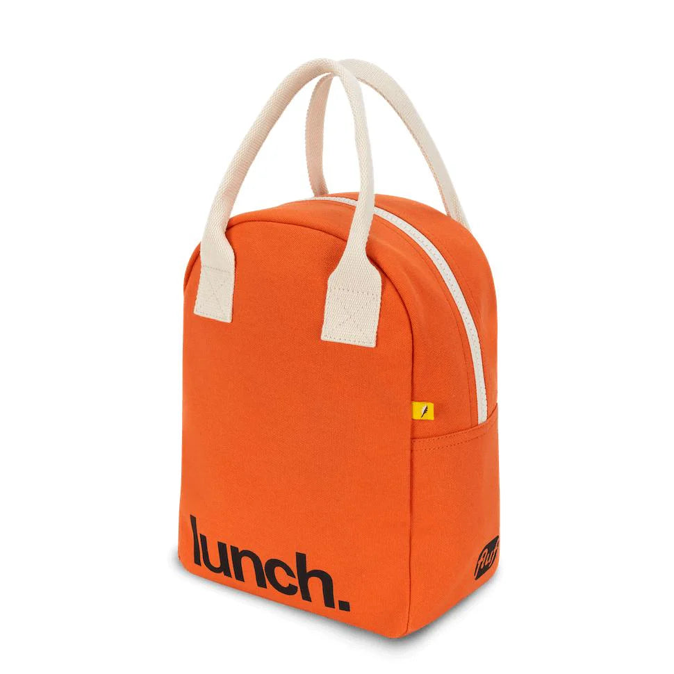 Zipper Lunch Bag - ‘Lunch’ Poppy