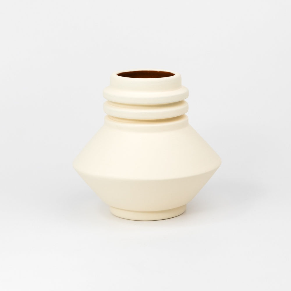 Areaware Strata Vase in Cream