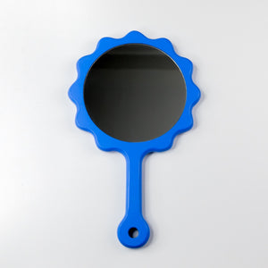 areaware sunflower mirror blue