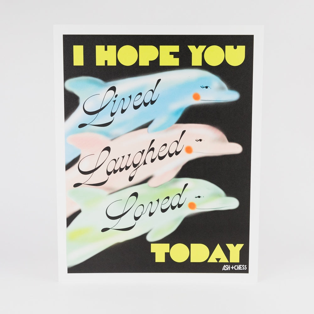 Lived Laughed Loved Print - 11" x 14"