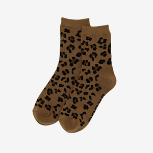 Crew Sock - Dark Leopard