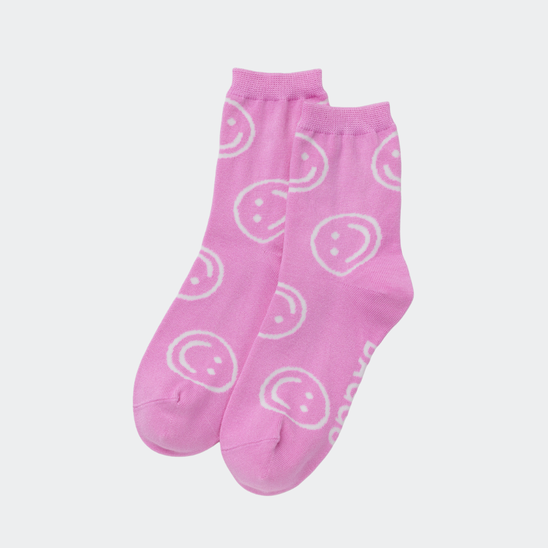 Crew Socks - Pink Happy