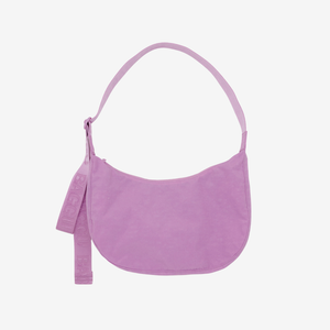 Medium Nylon Crescent Bag - Peony