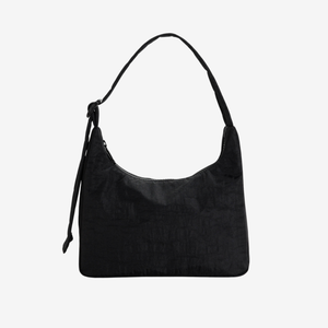 Mini Nylon Shoulder Bag - Black