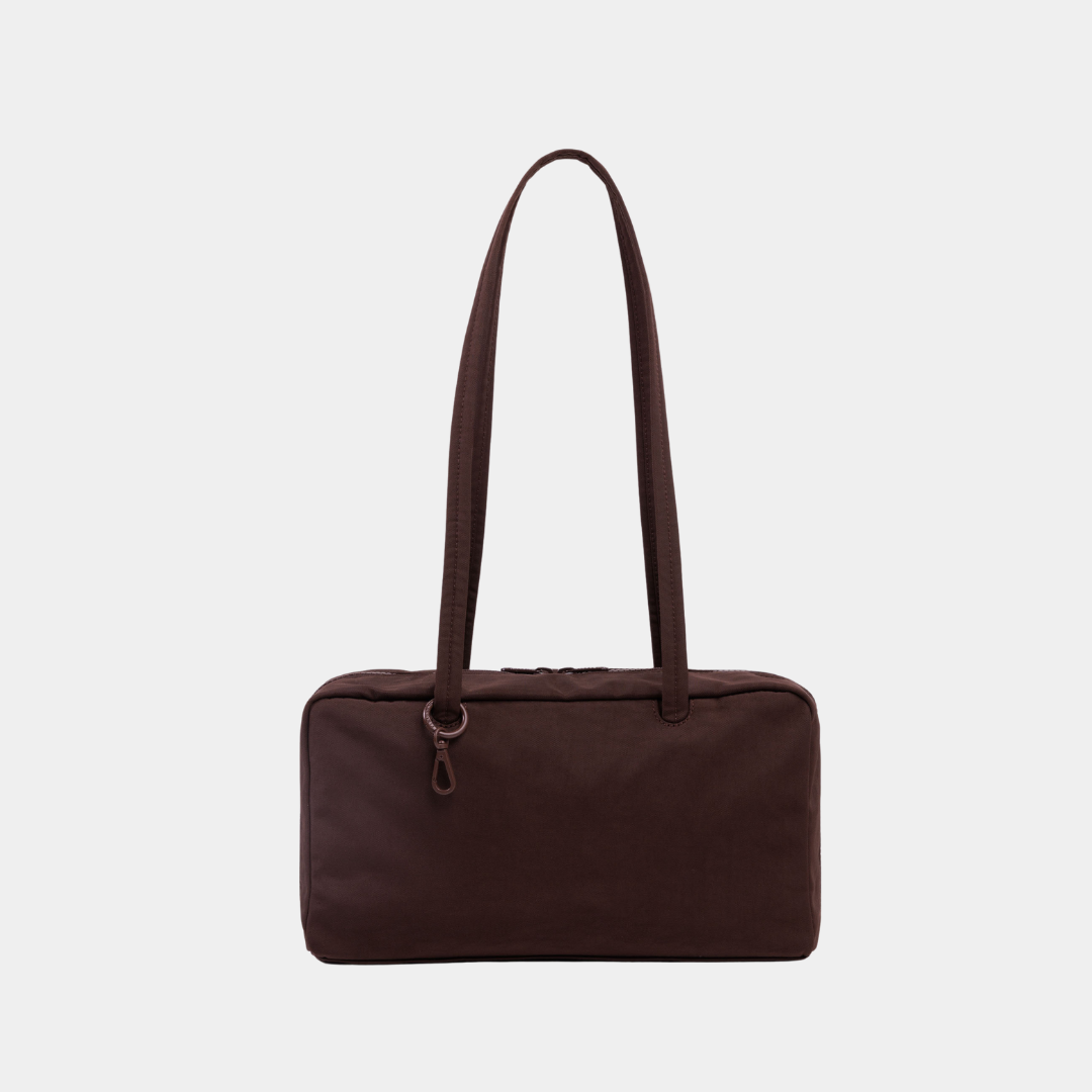 Nylon Bowler Bag - Coffee