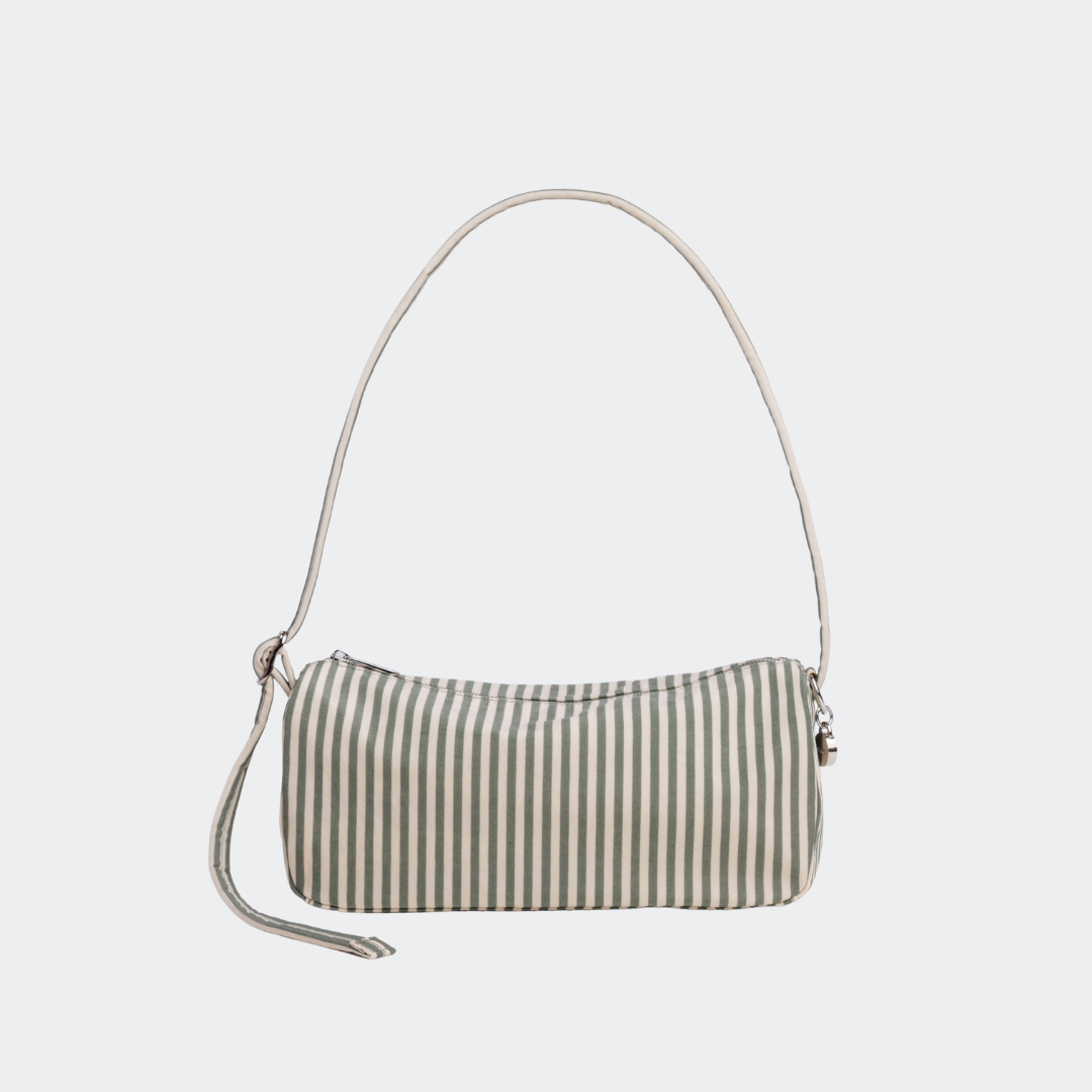 Nylon Loaf Bag - Sage Stripe