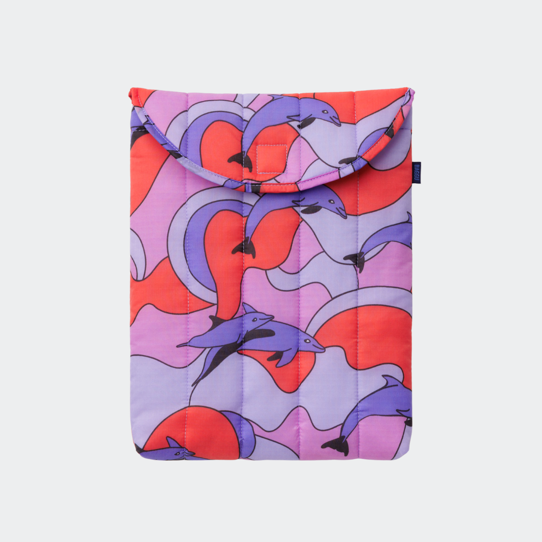 Puffy Laptop Sleeve 13"/14" - Dolphins
