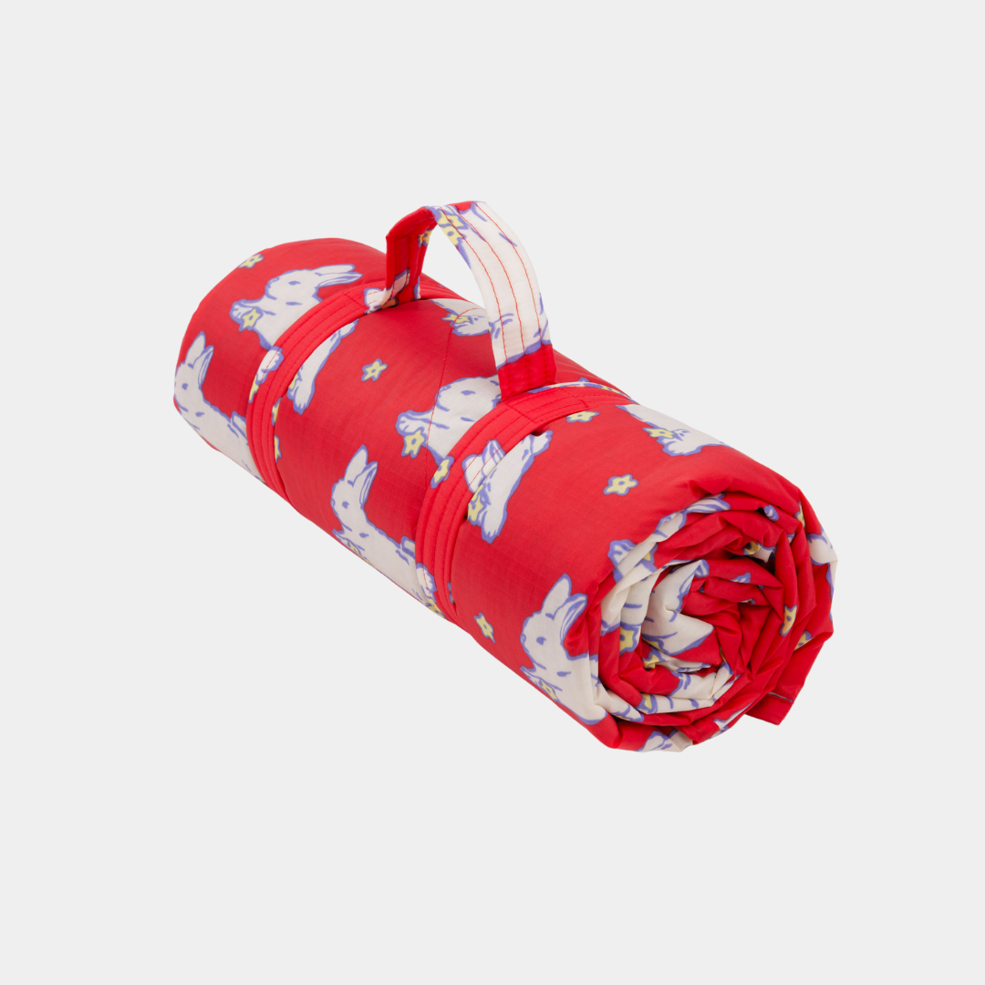 Puffy Picnic Blanket - Bunnies