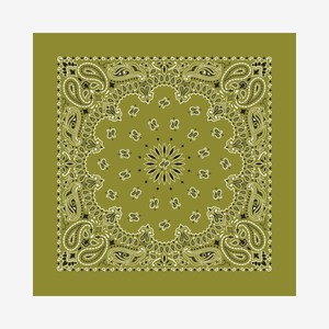 Bandanna - Olive Paisley