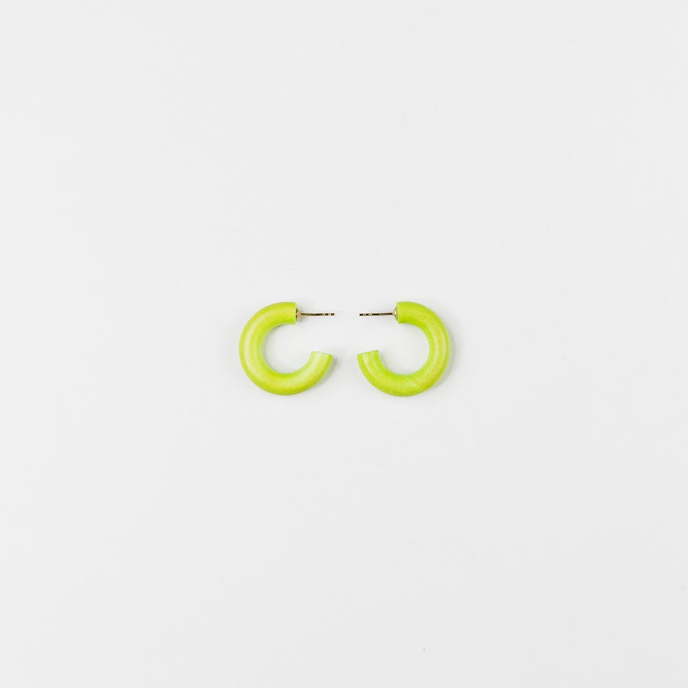 Lime Rickey Mini Hoop Earrings