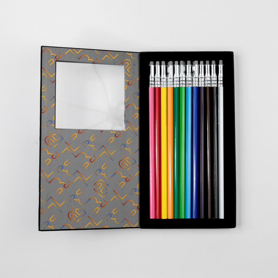 Blackwing Colors coloring pencils set in a black box on a white background