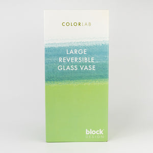 Reversible Vase: Large - Green and Blue by Block Design