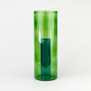 Reversible Vase: Large - Green and Blue by Block Design