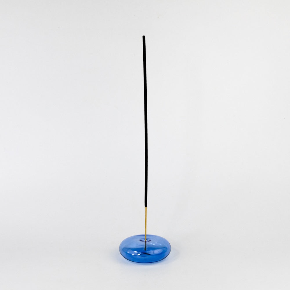 Glass Bubble Incense Holder - Blue Moon