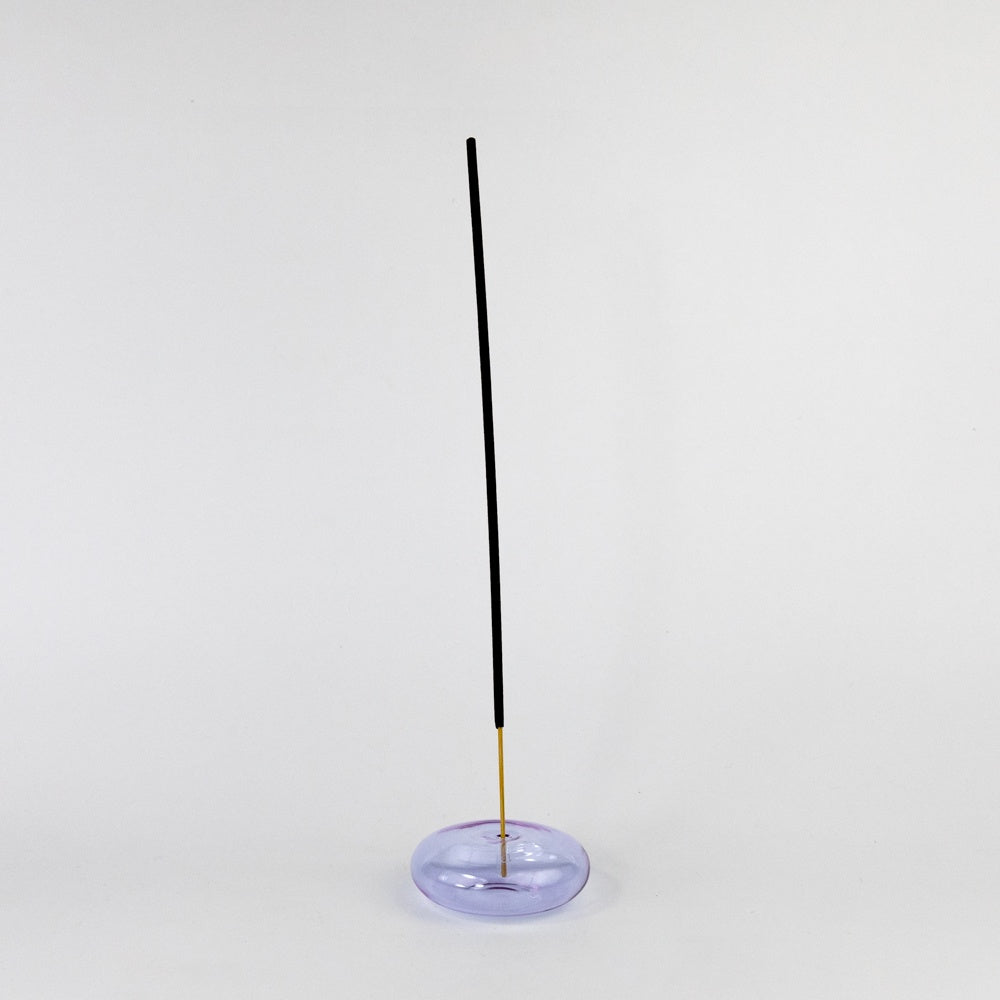 Glass Bubble Incense Holder - Lavender
