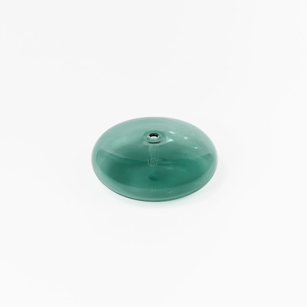 Glass Bubble Incense Holder - Teal Translucent