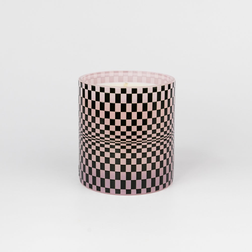 Festive Checker Hinoki Fantôme Candle