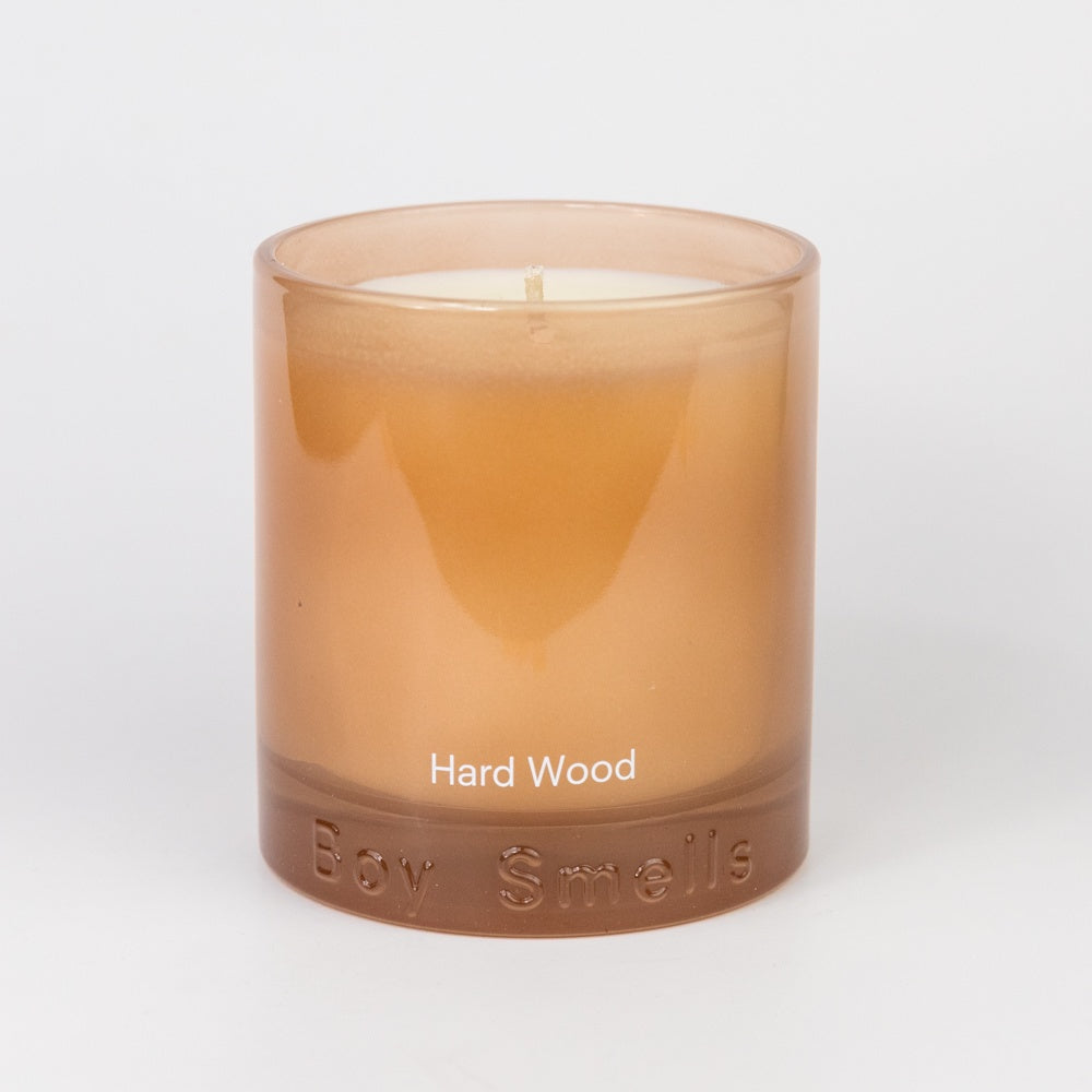 Boy Smells Candle Hard Wood