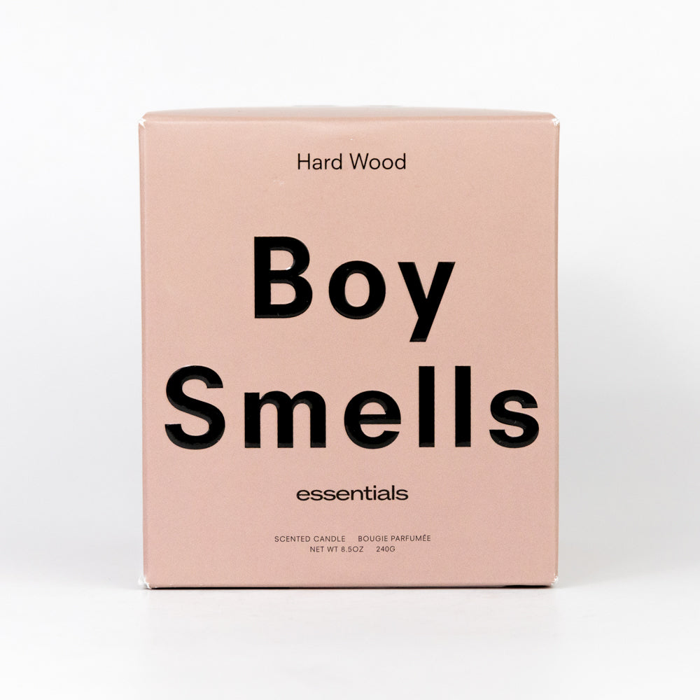 Boy Smells Candle Hard Wood