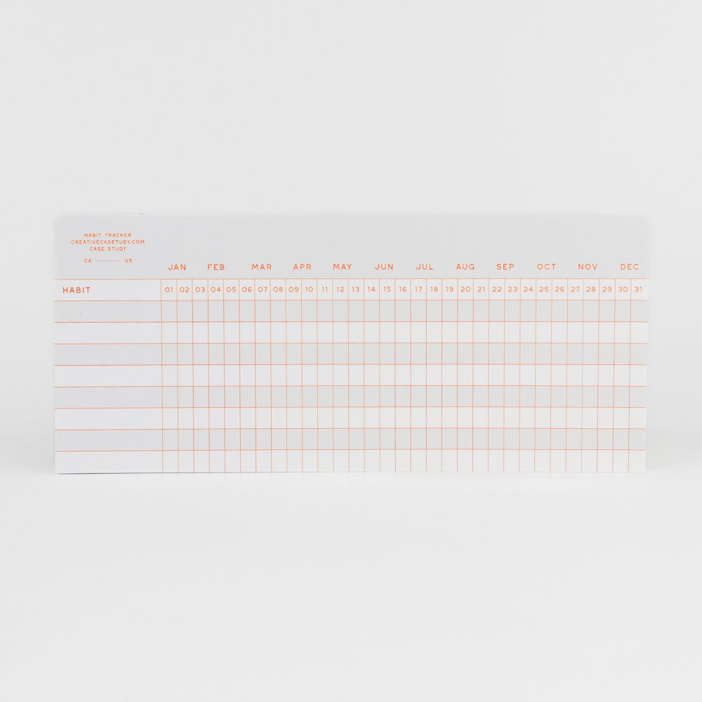 Habit Tracker Notepad - Daily & Monthly Grid Habit Tracker