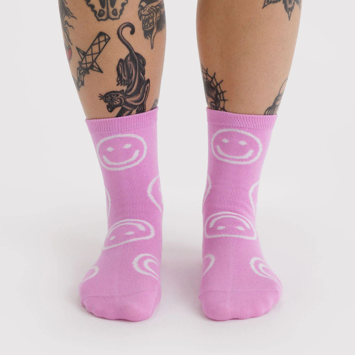 Crew Socks - Pink Happy