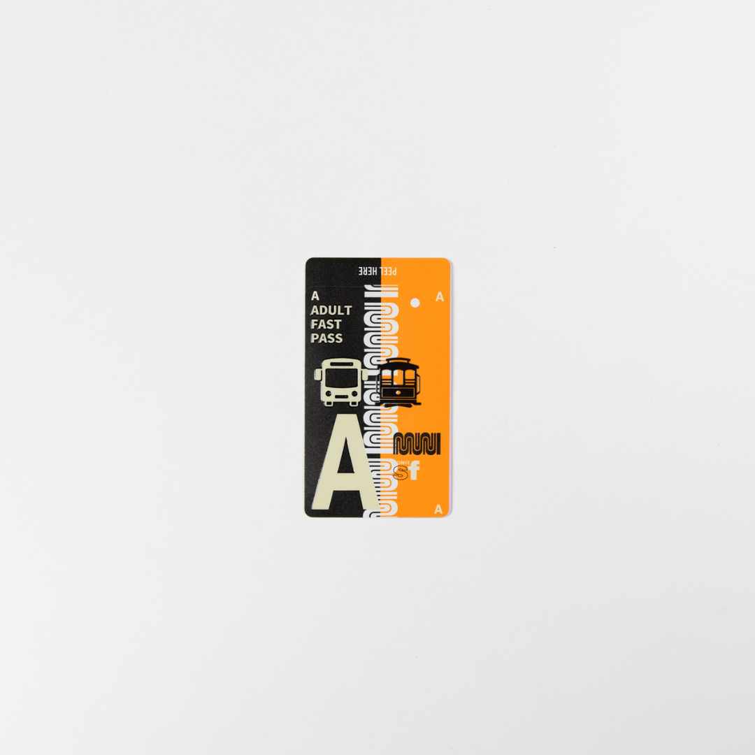 Muni Pass Giants Credit Card Decal Sticker