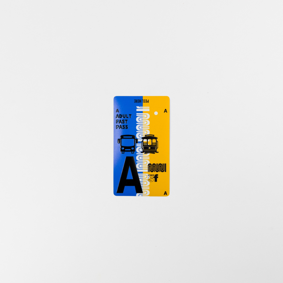 Muni Pass (Warriors) Credit Card Decal Sticker