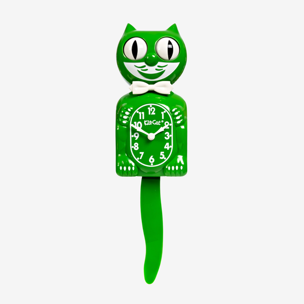 Classic Green Kit Cat Klock