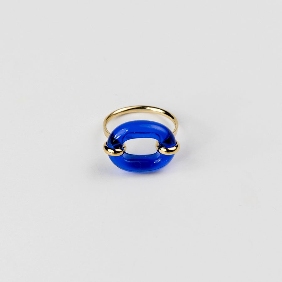 In The Loop Ring - 14K Gold Filled, Blue Ocean