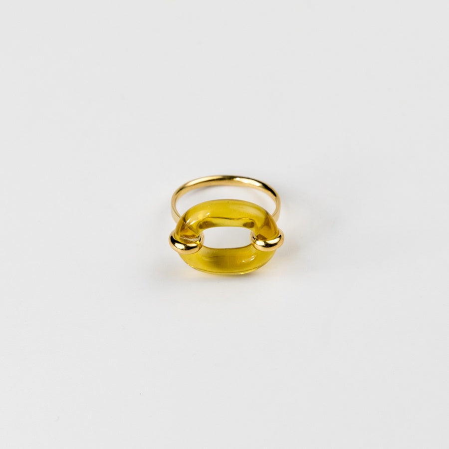 In The Loop Ring - 14K Gold Filled, Honeycomb