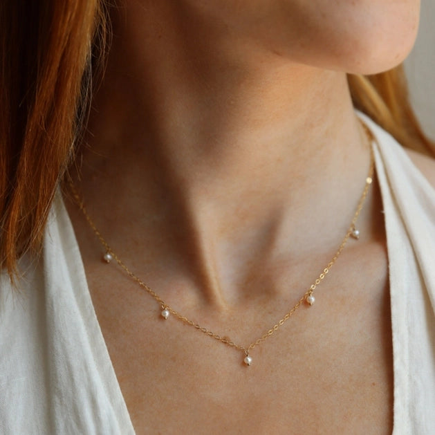 Delicate 2025 pearl necklace