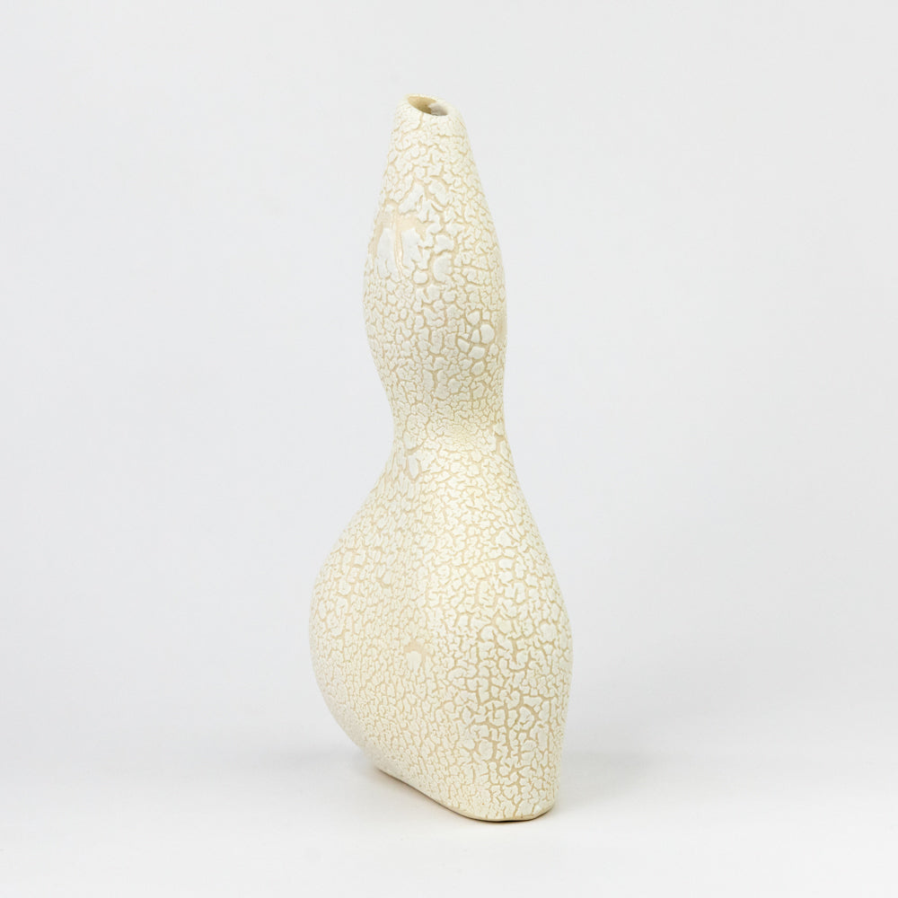 Femme Vase 1 - White Snake