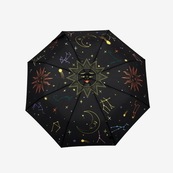 Halloween Zodiac Compact Umbrella