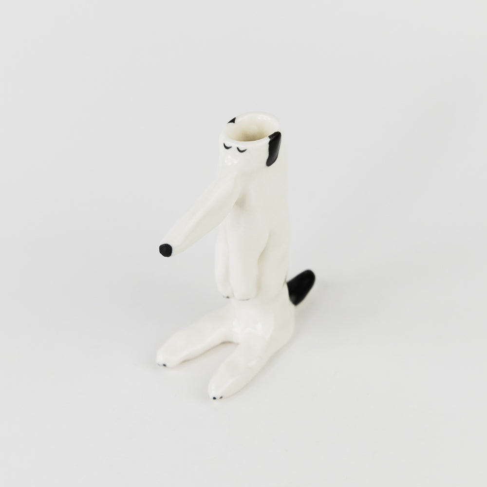 Dog Vase - Dog on Butt