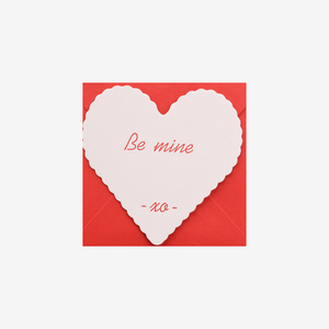 Be Mine Letterpress Card by Etc Letterpress