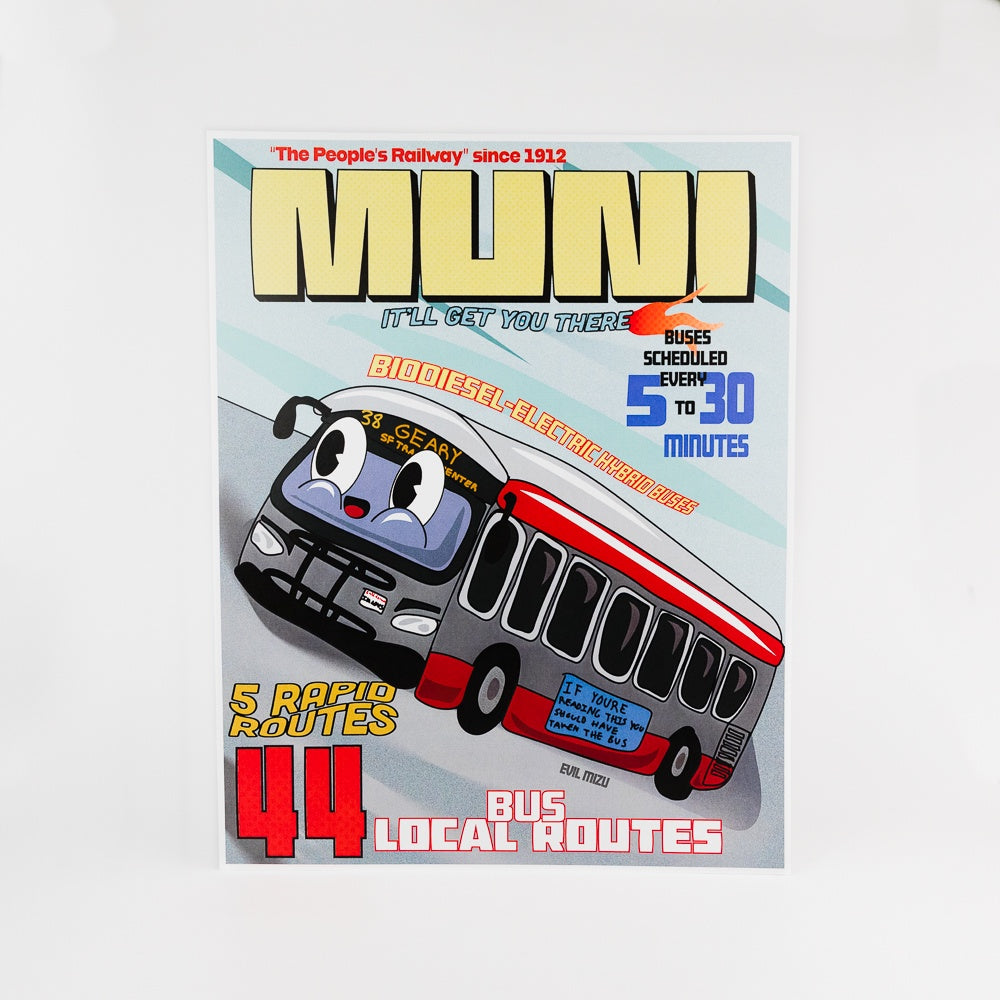 Muni 11" x 14" Print