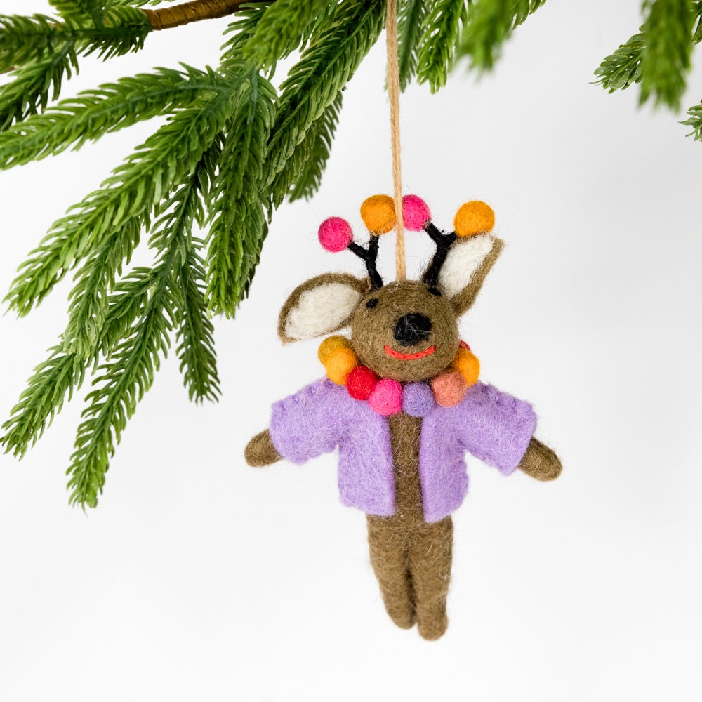 Donner the Neon Reindeer Ornament