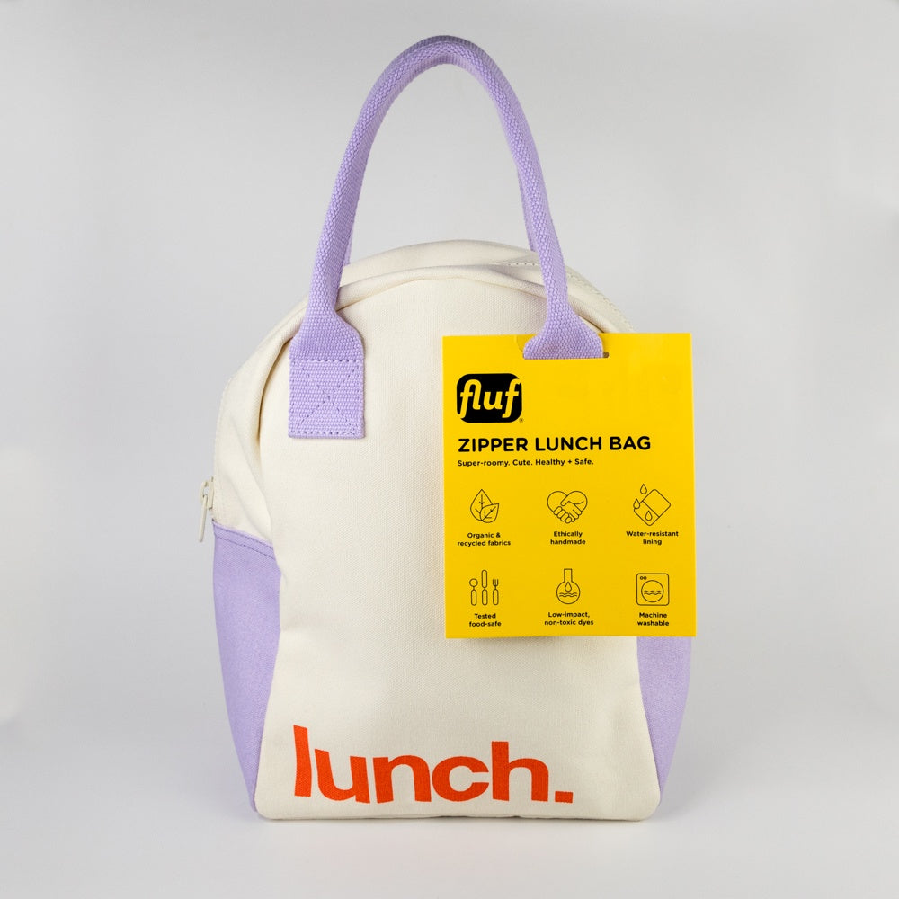Zipper Lunch - 'lunch.' Lavender Poppy