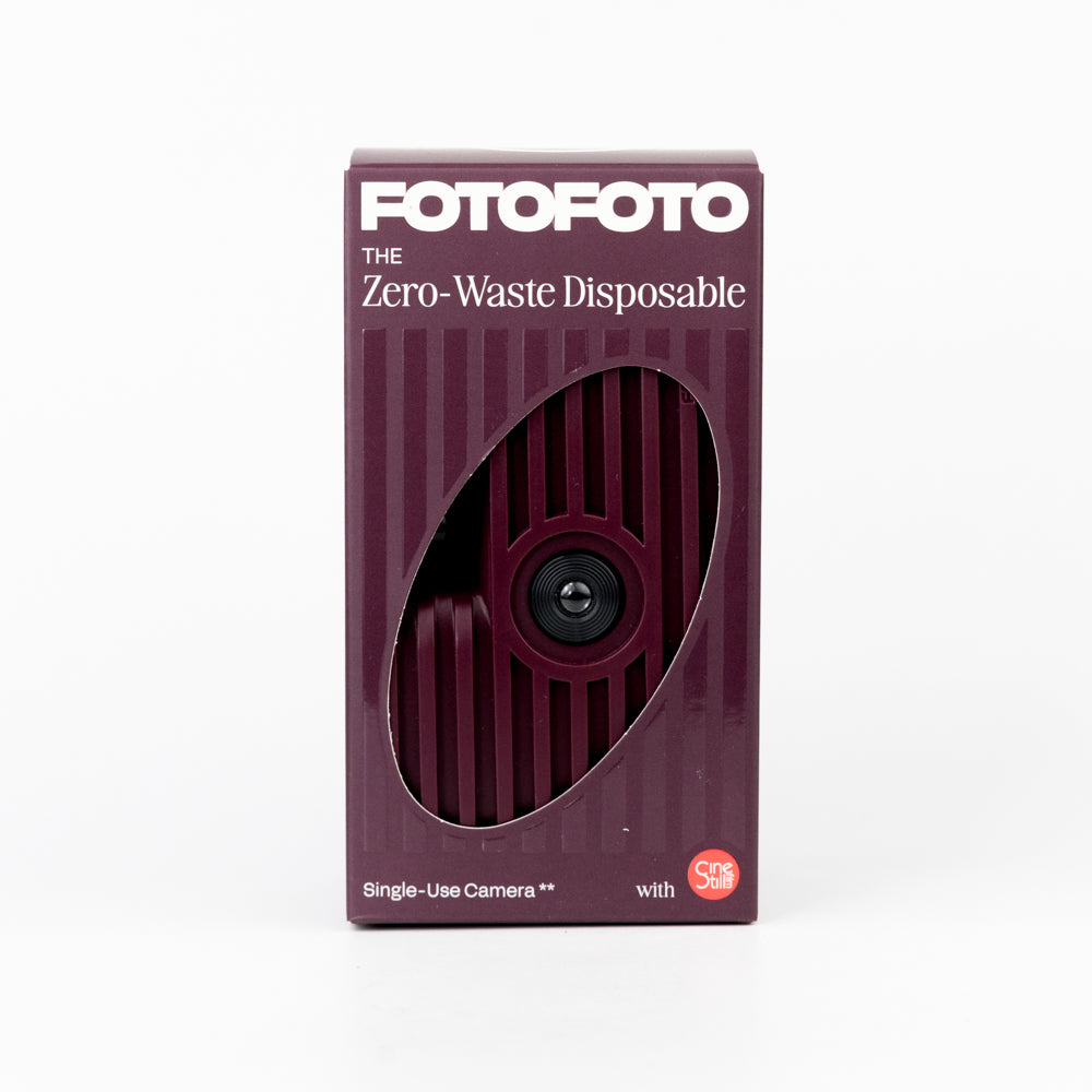 Fotofoto disposable camera packaging on a white background