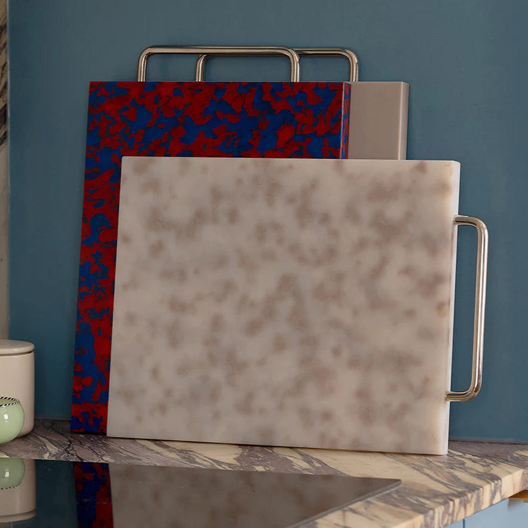 Fredericks & Mae Cutting Board in White & Gray