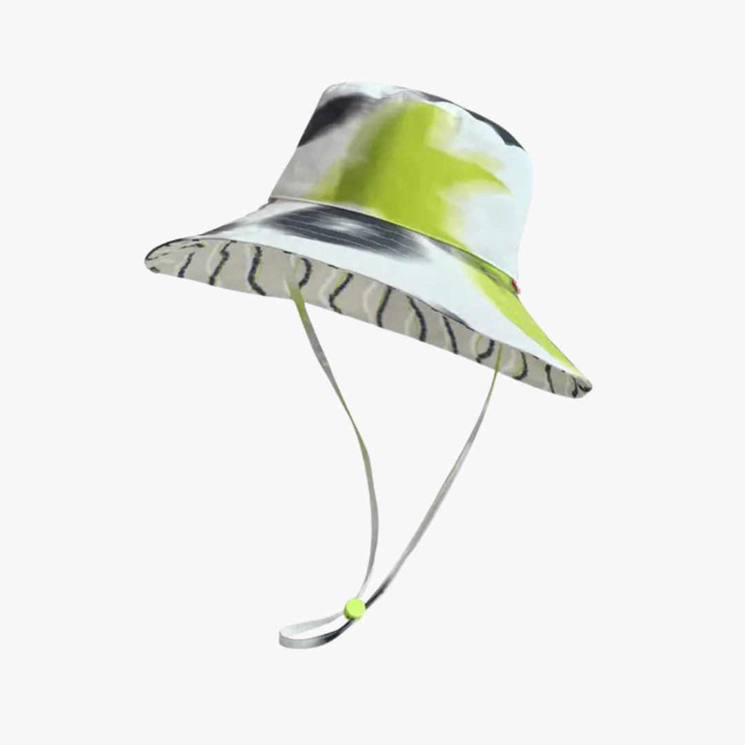 Frida X Lost Pattern "Frida's Dream" Cotton Reversible Sun Hat - Green
