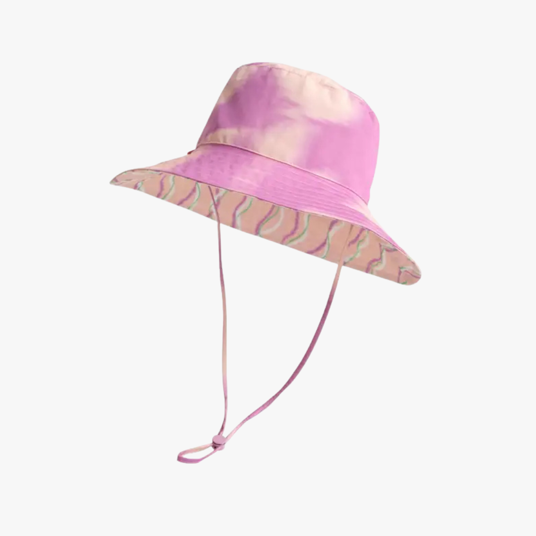 Frida X Lost Pattern "Frida's Dream" Cotton Reversible Sun Hat - Pink