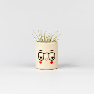 Friend Assembly Mini Pal Planter with Airplant - Four Eyes