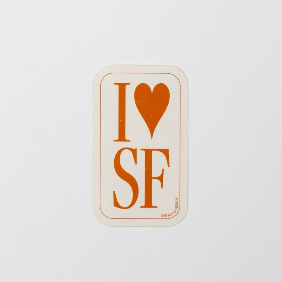 I <3 Sf Sticker