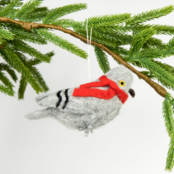 Felt Pigeon Ornament