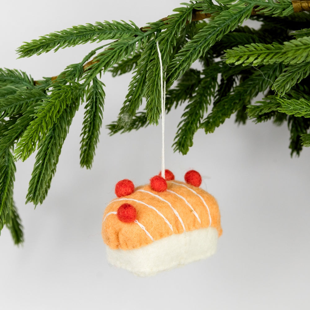 Felt Sushi - Salmon Ornament